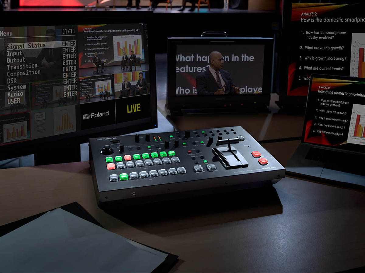 V-600UHD Multi-format Video Switcher — Upgrade Your Events to 4K HDR — One Input at a Time —